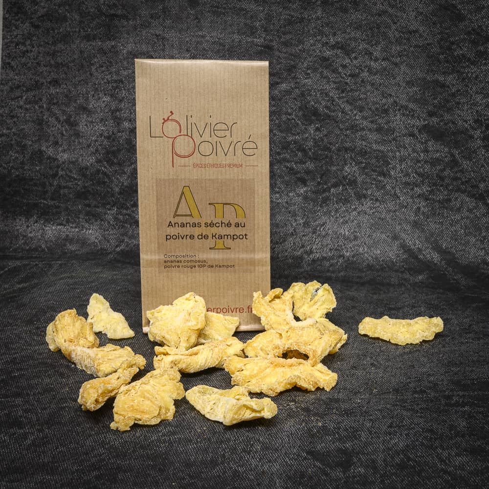 Ananas Séché au Poivre Rouge de Kampot