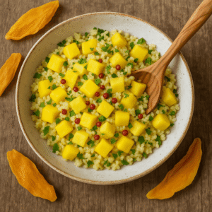Taboulé mangue/ananas au poivre rouge de Kampot