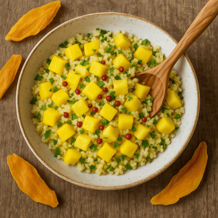 Taboulé mangue/ananas au poivre rouge de Kampot